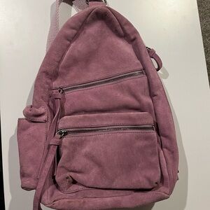Free People Oxford Suede Slingbag Orchid purple